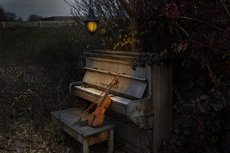 Night Piano by Steve Tugwell